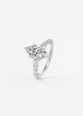 Oval Solitaire With Raised Basket Gallery Lab Grown Diamond Engagement Ring
