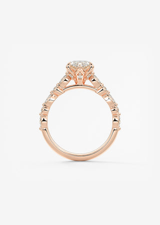 Oval Solitaire With Raised Basket Gallery Lab Grown Diamond Engagement Ring