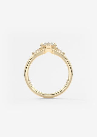 Oval Solitaire With Raised Basket Gallery Lab Grown Diamond Engagement Ring