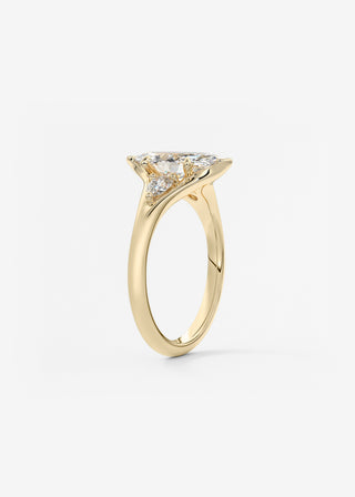 Oval Solitaire With Raised Basket Gallery Lab Grown Diamond Engagement Ring