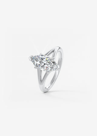 Oval Solitaire With Raised Basket Gallery Lab Grown Diamond Engagement Ring