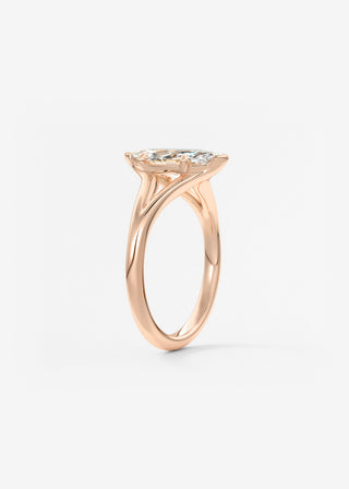 Oval Solitaire With Raised Basket Gallery Lab Grown Diamond Engagement Ring