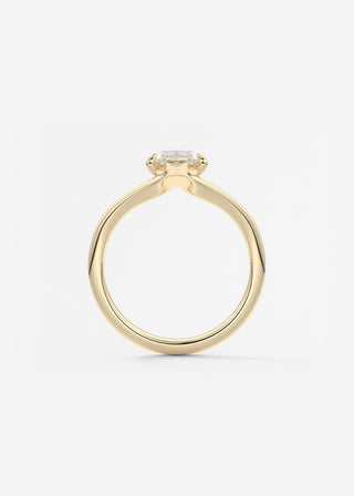 Oval Solitaire With Raised Basket Gallery Lab Grown Diamond Engagement Ring