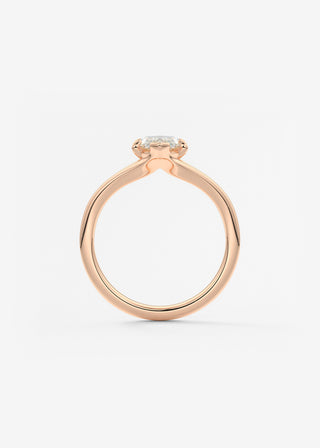 Oval Solitaire With Raised Basket Gallery Lab Grown Diamond Engagement Ring