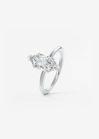 Oval Solitaire With Raised Basket Gallery Lab Grown Diamond Engagement Ring