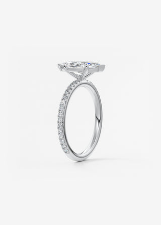 Oval Solitaire With Raised Basket Gallery Lab Grown Diamond Engagement Ring