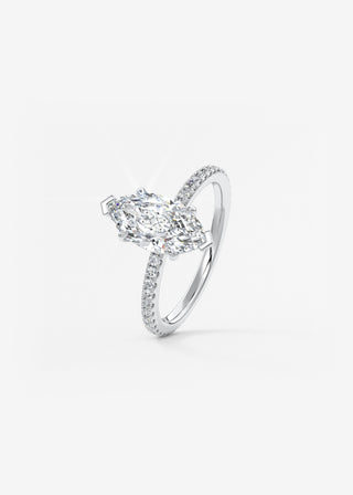 Oval Solitaire With Raised Basket Gallery Lab Grown Diamond Engagement Ring