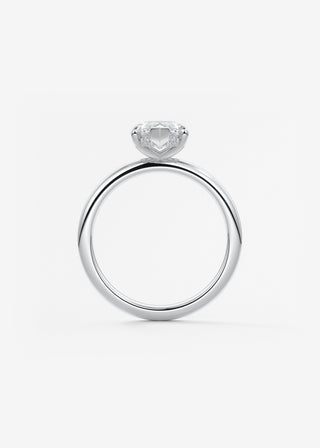 Oval Solitaire With Raised Basket Gallery Lab Grown Diamond Engagement Ring