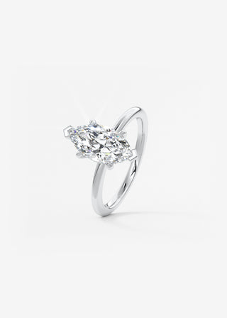 Oval Solitaire With Raised Basket Gallery Lab Grown Diamond Engagement Ring