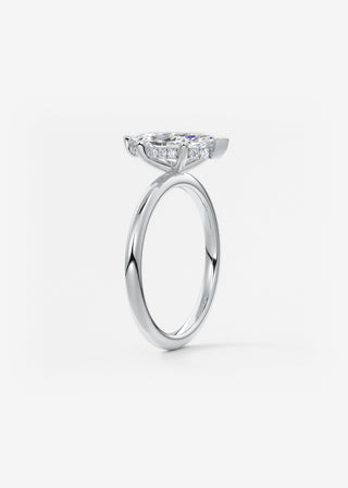 Oval Solitaire With Raised Basket Gallery Lab Grown Diamond Engagement Ring