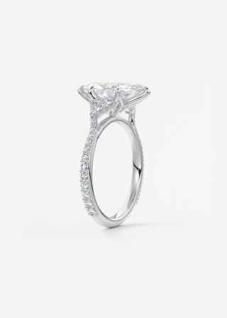 Oval Solitaire With Raised Basket Gallery Lab Grown Diamond Engagement Ring