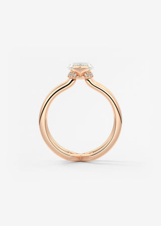Oval Solitaire With Raised Basket Gallery Lab Grown Diamond Engagement Ring