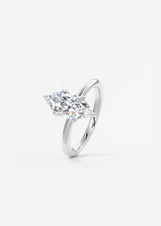 Oval Solitaire With Raised Basket Gallery Lab Grown Diamond Engagement Ring