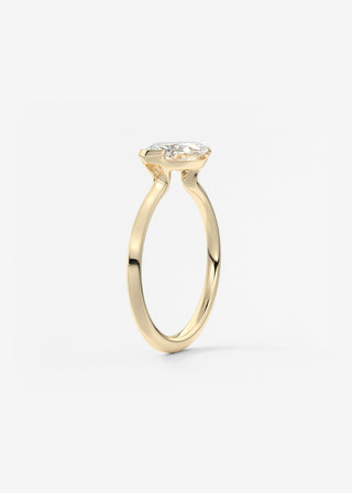 Oval Solitaire With Raised Basket Gallery Lab Grown Diamond Engagement Ring