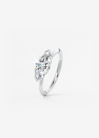 Oval Solitaire With Raised Basket Gallery Lab Grown Diamond Engagement Ring