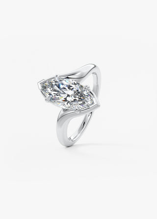 Oval Solitaire With Raised Basket Gallery Lab Grown Diamond Engagement Ring