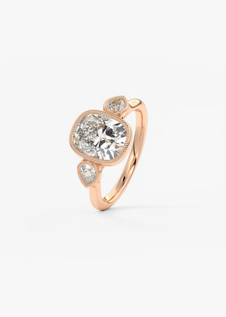 Oval Solitaire With Raised Basket Gallery Lab Grown Diamond Engagement Ring