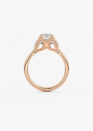 Oval Solitaire With Raised Basket Gallery Lab Grown Diamond Engagement Ring