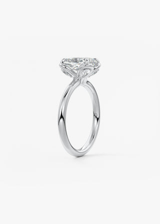 Oval Solitaire With Raised Basket Gallery Lab Grown Diamond Engagement Ring