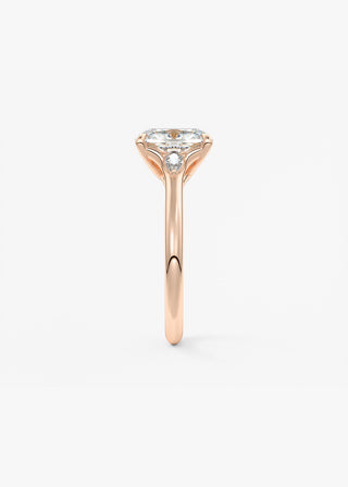 Oval Solitaire With Raised Basket Gallery Lab Grown Diamond Engagement Ring