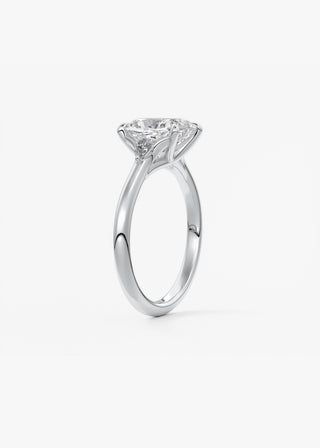 Oval Solitaire With Raised Basket Gallery Lab Grown Diamond Engagement Ring