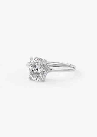 Oval Solitaire With Raised Basket Gallery Lab Grown Diamond Engagement Ring