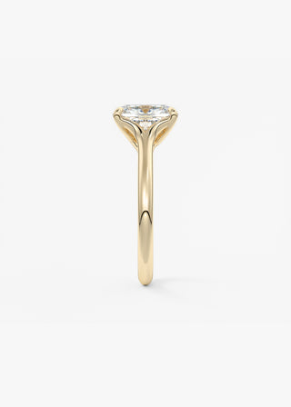 Oval Solitaire With Raised Basket Gallery Lab Grown Diamond Engagement Ring