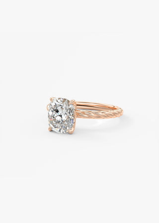 Oval Solitaire With Raised Basket Gallery Lab Grown Diamond Engagement Ring