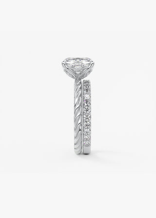 Oval Solitaire With Raised Basket Gallery Lab Grown Diamond Engagement Ring