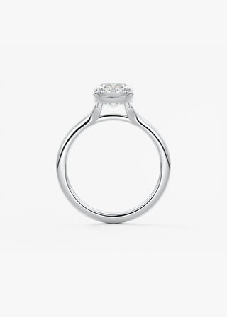 Oval Solitaire With Raised Basket Gallery Lab Grown Diamond Engagement Ring