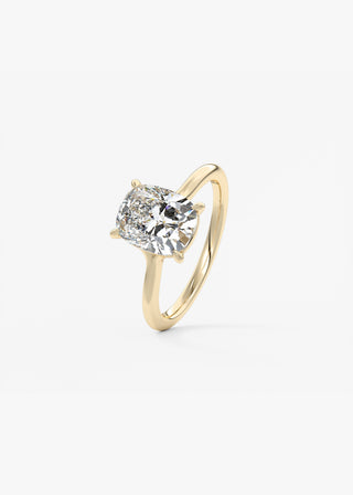 Oval Solitaire With Raised Basket Gallery Lab Grown Diamond Engagement Ring
