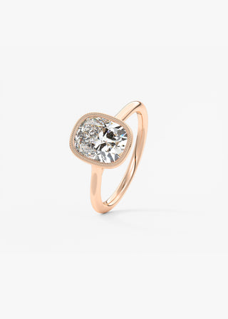 Oval Solitaire With Raised Basket Gallery Lab Grown Diamond Engagement Ring