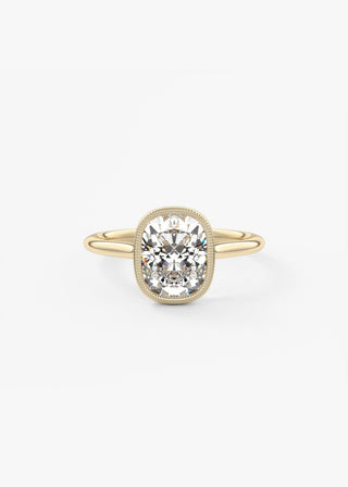 Oval Solitaire With Raised Basket Gallery Lab Grown Diamond Engagement Ring