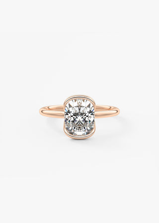 Oval Solitaire With Raised Basket Gallery Lab Grown Diamond Engagement Ring