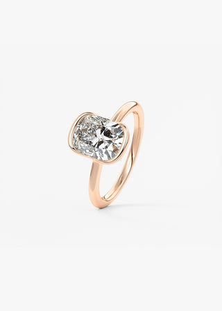 Oval Solitaire With Raised Basket Gallery Lab Grown Diamond Engagement Ring