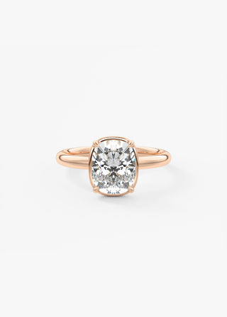 Oval Solitaire With Raised Basket Gallery Lab Grown Diamond Engagement Ring