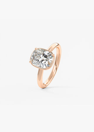 Oval Solitaire With Raised Basket Gallery Lab Grown Diamond Engagement Ring