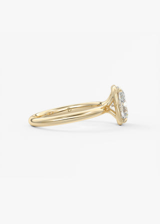 Oval Solitaire With Raised Basket Gallery Lab Grown Diamond Engagement Ring