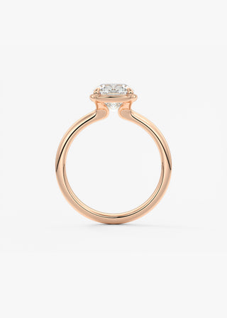 Oval Solitaire With Raised Basket Gallery Lab Grown Diamond Engagement Ring