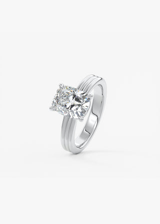 Oval Solitaire With Raised Basket Gallery Lab Grown Diamond Engagement Ring