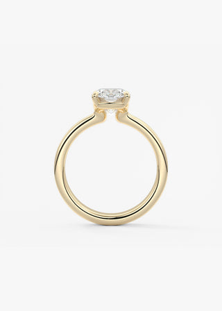 Oval Solitaire With Raised Basket Gallery Lab Grown Diamond Engagement Ring