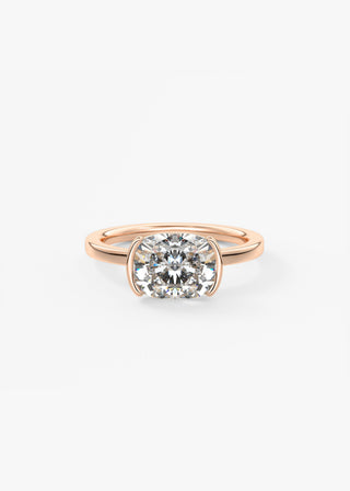 Oval Solitaire With Raised Basket Gallery Lab Grown Diamond Engagement Ring