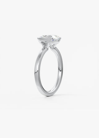 Oval Solitaire With Raised Basket Gallery Lab Grown Diamond Engagement Ring