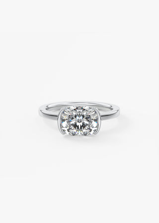 Oval Solitaire With Raised Basket Gallery Lab Grown Diamond Engagement Ring