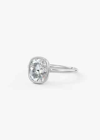 Oval Solitaire With Raised Basket Gallery Lab Grown Diamond Engagement Ring