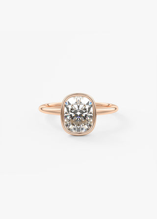 Oval Solitaire With Raised Basket Gallery Lab Grown Diamond Engagement Ring