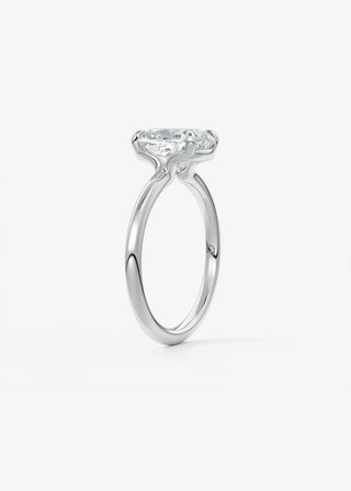 Oval Solitaire With Raised Basket Gallery Lab Grown Diamond Engagement Ring