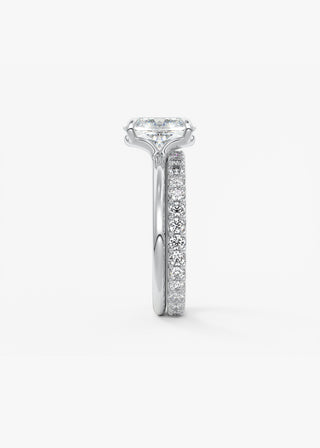 Oval Solitaire With Raised Basket Gallery Lab Grown Diamond Engagement Ring