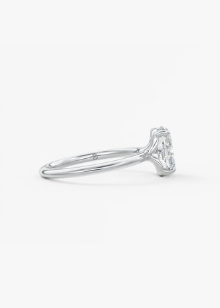 Oval Solitaire With Raised Basket Gallery Lab Grown Diamond Engagement Ring