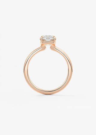 Oval Solitaire With Raised Basket Gallery Lab Grown Diamond Engagement Ring